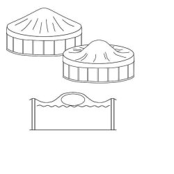 Luft Vinterpude til Cover - Oppustelig pude 1,2 x 1,2 m