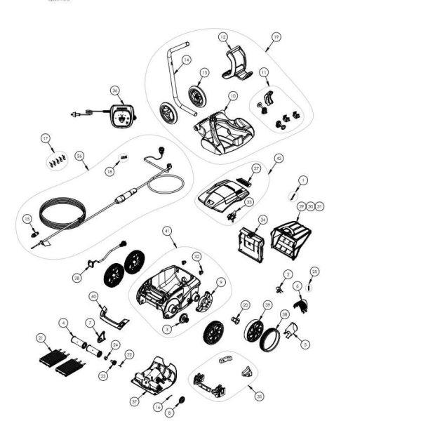 Zodiac - Reservedel - Brsterullesttte Vortex - Alpha Poolrobot