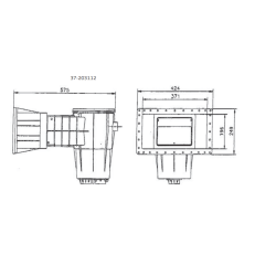 Kripsol Skimmer Wide Mouth Pool med liner kit