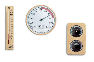 Sauna Ur og Termometer / Hygrometer