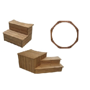 Vildmarksbad trappe / topkant