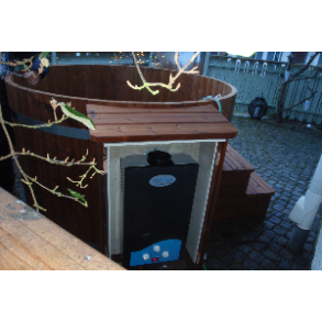 Vildmarksbad med Gasovn