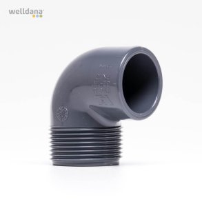 Gevindvinkel 90&deg; pvc fittings