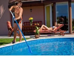Teleskopstang 1,8-3,6 m Aluminium til Pool Reng&oslash;ring