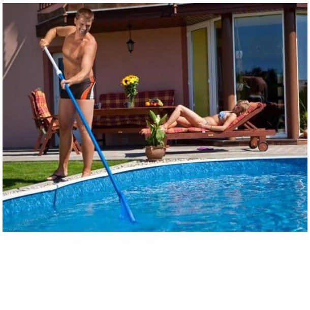 Teleskopstang 1,8-3,6 m Aluminium til Pool Reng&oslash;ring