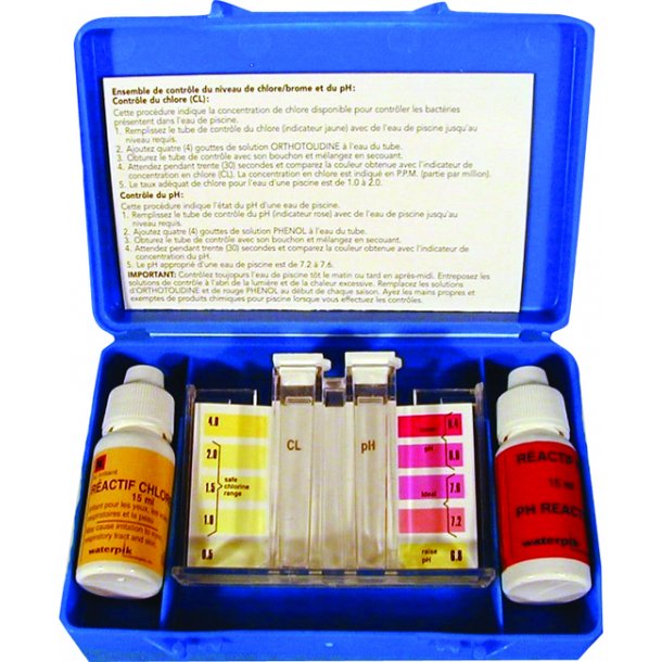 Pooltester med vske til klor og ph - OTO Testst