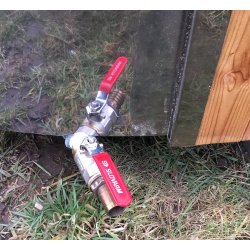 Vildmarksbad Deluxe Glasfiber / Thermowood Indbygget Ovn  2 m Fs 3 farver