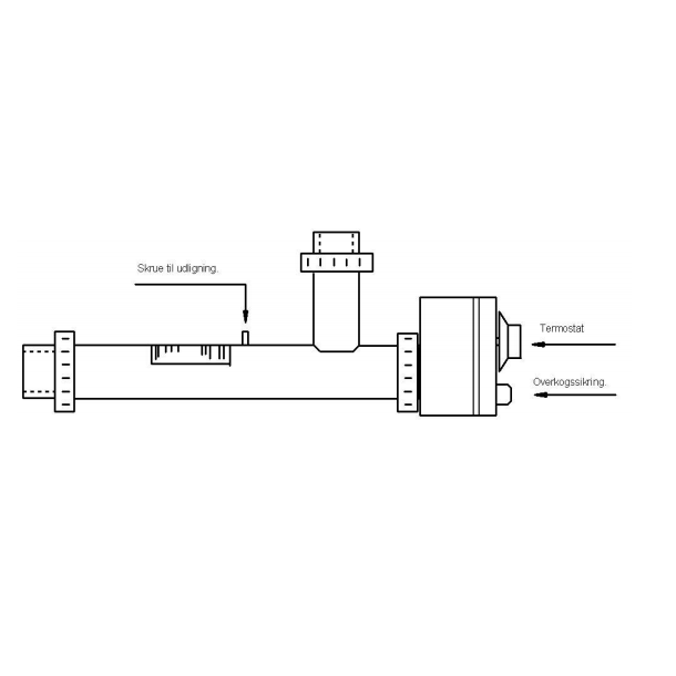 Elvarmer til pool og spa Justerbar Termostat - 4 strrelser