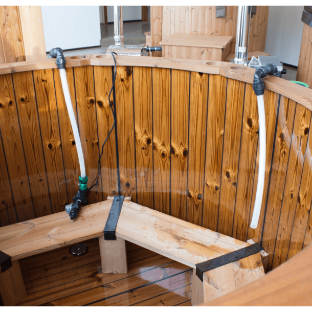 Transportabel og Aftagelig Gas Vandvarmer Vildmarksbad og Udespa