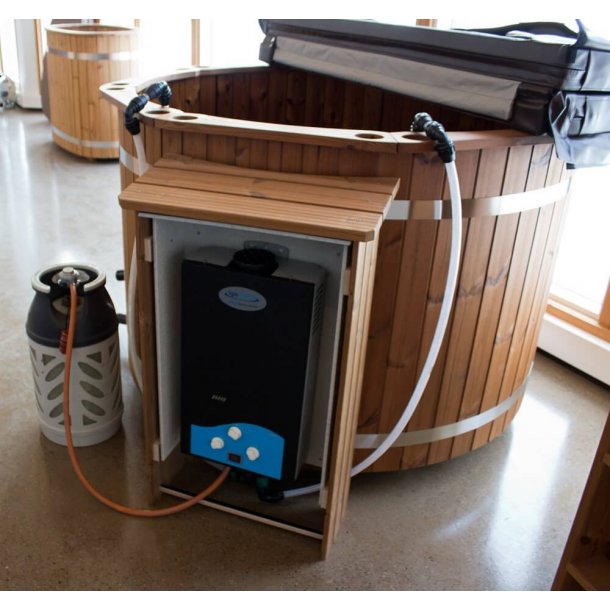 Transportabel og Aftagelig Gas Vandvarmer Vildmarksbad og Udespa