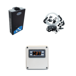 Gasovn St med Digital Termostat Styring inkl. tilslutningsst til Vildmarksbad 24 kW