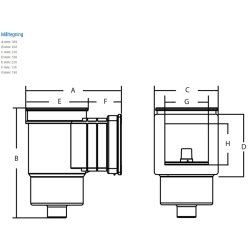 Skimmer small til Beton Pool Hayward