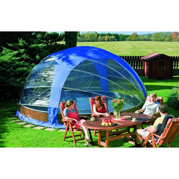 Mobil overdkning af Pool Rund  4,9 x H 2,2 m