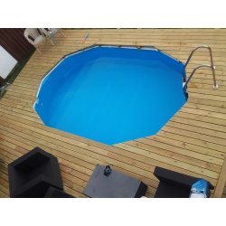 Stlvgs Pool Oval Hjde 1,2 m u. Pumpe- 3 strrelser