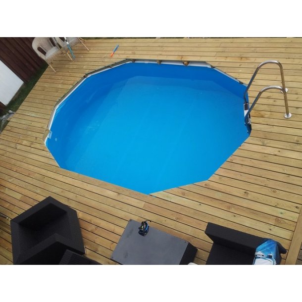 Stlvgs Pool Oval Hjde 1,2 m u. Pumpe- 3 strrelser