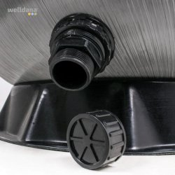 Sandfilter Glasfiber Sidemonteret 6-vejs Ventil - 3 Strrelser