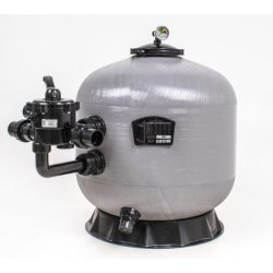 Sandfilter Glasfiber Sidemonteret 6-vejs Ventil - 3 Strrelser