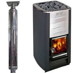 Sauna Tnde Thermowood 180 Brndeovn-Stlplade Saml selv