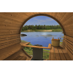 Panorama glas til T�nde Sauna - helt glas