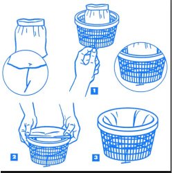 Gre Filterpose til skimmerkurv - 10 stk i en pakke