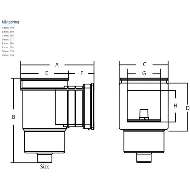 Skimmer til Liner Pool - Lille bning Hayward