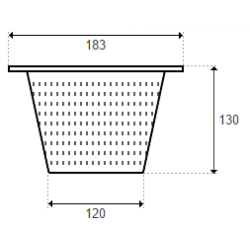 Skimmerkurv Hayward SKX16000C 18,3 cm H 13 cm