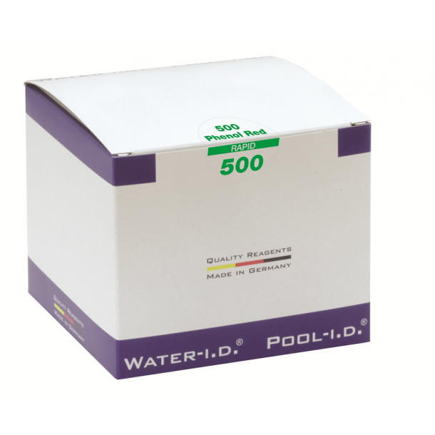 Test Tabletter ph vrdi (Phenol red) 500 stk