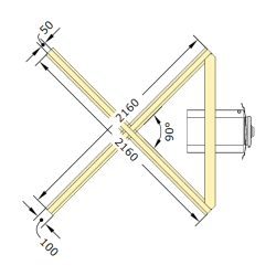 Vildmarksbad Deluxe XL Glasfiber-Thermowood Indbygget Ovn  2,3 m Fs 3 farver