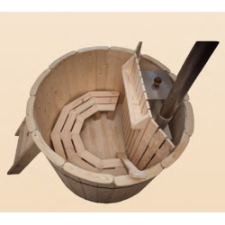 Drink hylde til vildmarksbad med indvendig ovn