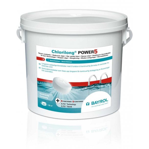 Chlorilong Power 5 250 g Multi Klortablet 5 kg - Bayrol