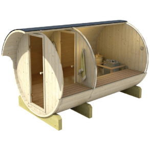 Sauna tnde 330 cm i grantr