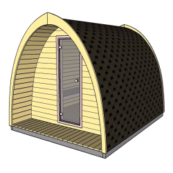 POD sauna 300 cm  4-6 personer Saml selv