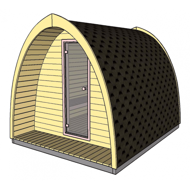 POD sauna 300 cm  4-6 personer Saml selv