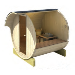 Sauna tnde 220 cm- 3-4 personer