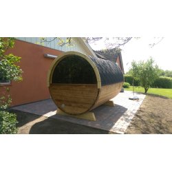 Panorama glas vindue til Tnde Sauna - halvt glas