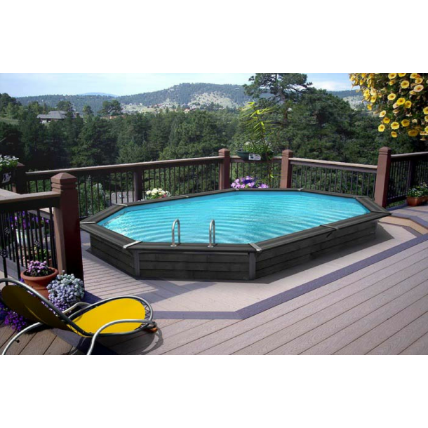 Komposit Tr Pool Oval H 1,24 m Fs i 3 strrelser