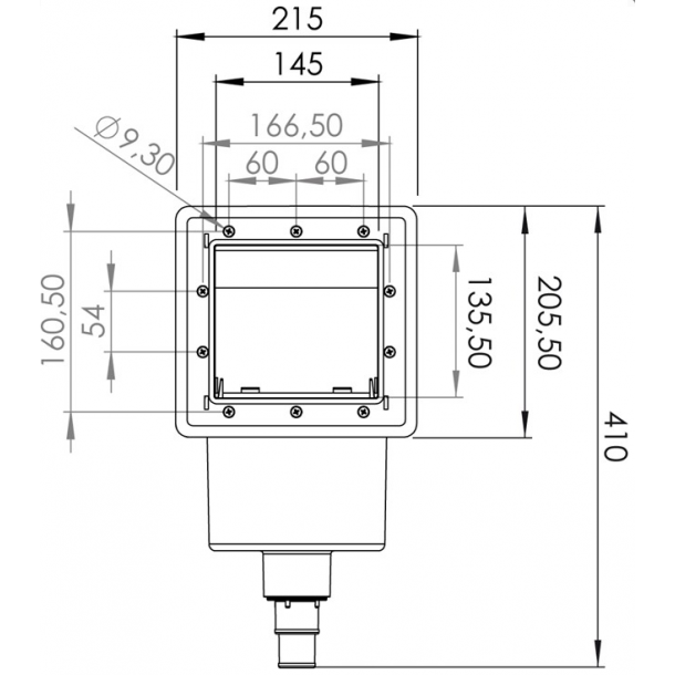 Skimmer Standard med Retur Ventil-indlb til Gre Pool