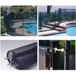 Gre - Sikkerhedsnet Hegn til pool 3,0 x 1,33 m