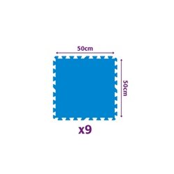 Underlag Pool og Spa - Skumfliser 50*50 cm 9 stk