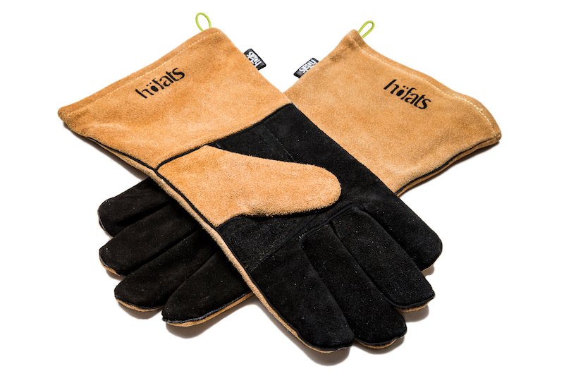 kompakt hård shuttle Handsker fra Höfats i læder - Grillhandske til grill og bålsted