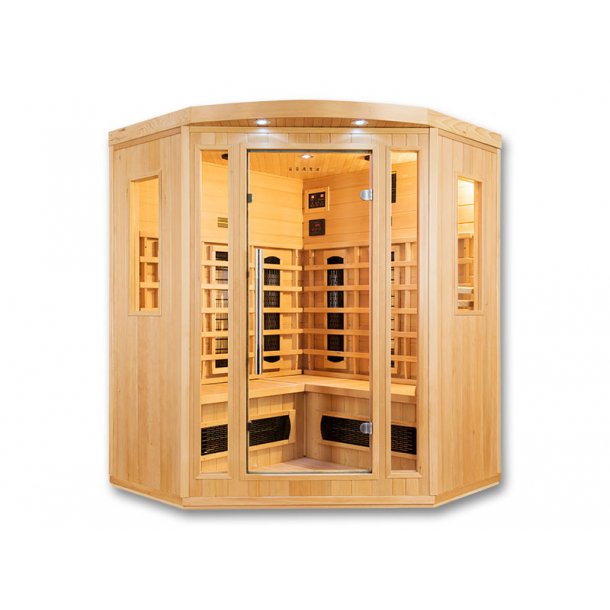 Infrard sauna 150 x 150 x 190 cm Keramisk Salome 3-4 Personer