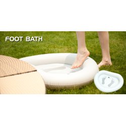 Fodbad oppustelig til spa og pool 73cm x 93cm