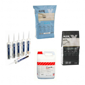 8-tals Pool Rustica Tilbehrspakke Kantfliser