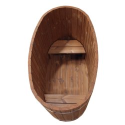 Koldvandskar- Relax Cooler - Oval - 2 bnke - 125x70 cm - Saml selv