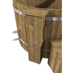 Side-cover til slange i varmebehandlet tr