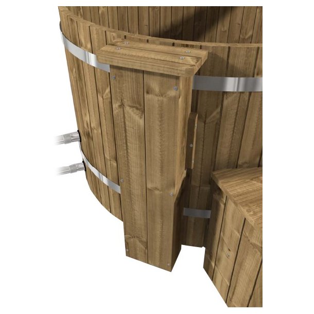 Side-cover til slange i varmebehandlet tr