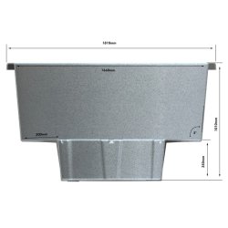 Citytub Vildmarksbad Arctic Gasovn Isoleret Black marple