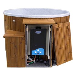 Isoleret tr kasse/boks til beskyttelse af gasovn og gasflaske