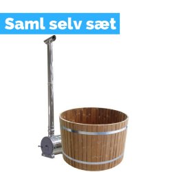 Vildmarksbad 180 cm Udvendig ovn Thermowood Saml selv