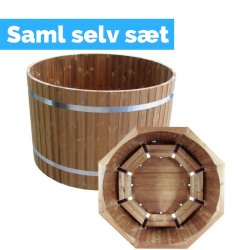 Vildmarksbad 180 cm - Koldtvandskar -Thermowood - Saml selv